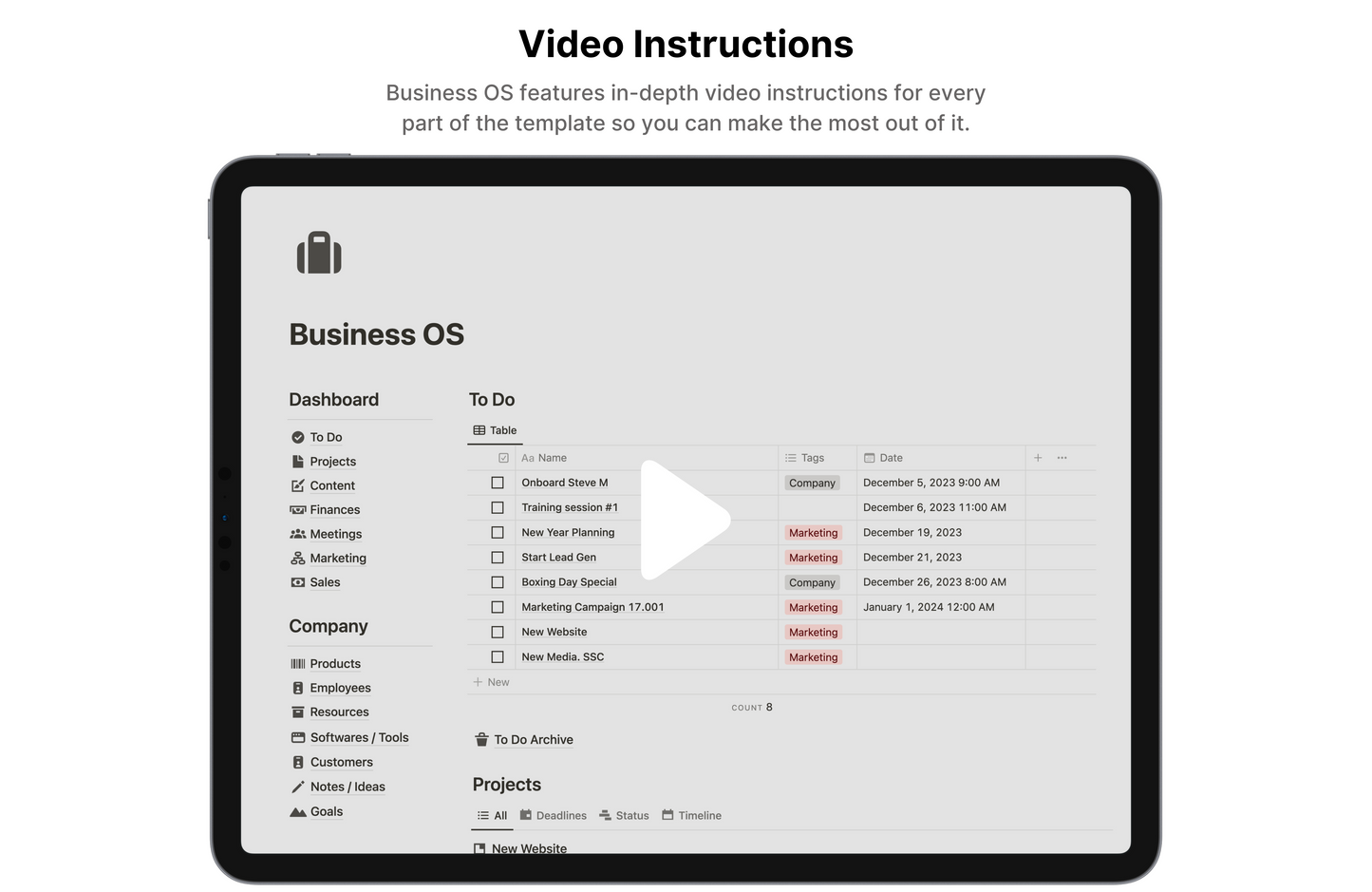 Business Operating System