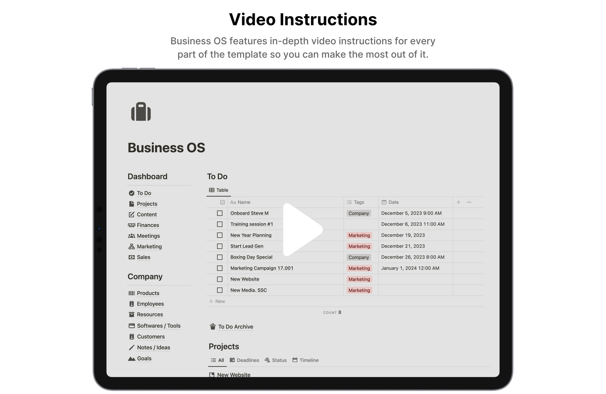 Business Operating System – mrnotion 